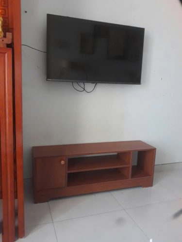 Tủ gỗ để tivi phòng khách kết hợp kệ đựng đồ GHT-343 photo review