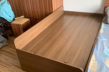 Giường gỗ công nghiệp thiết kế đơn giản độc đáo GHT-105 photo review