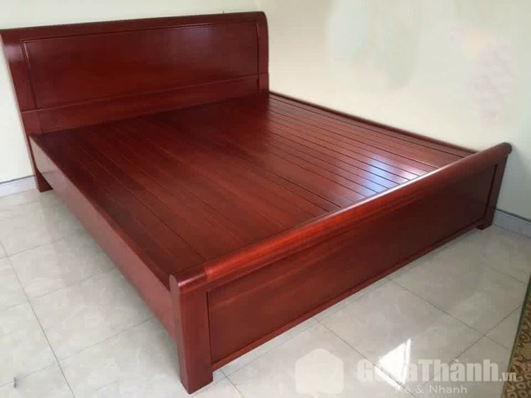 giá giường gỗ hương đỏ