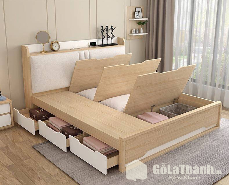 giường ngủ nhiều ngăn kéo chứa đồ