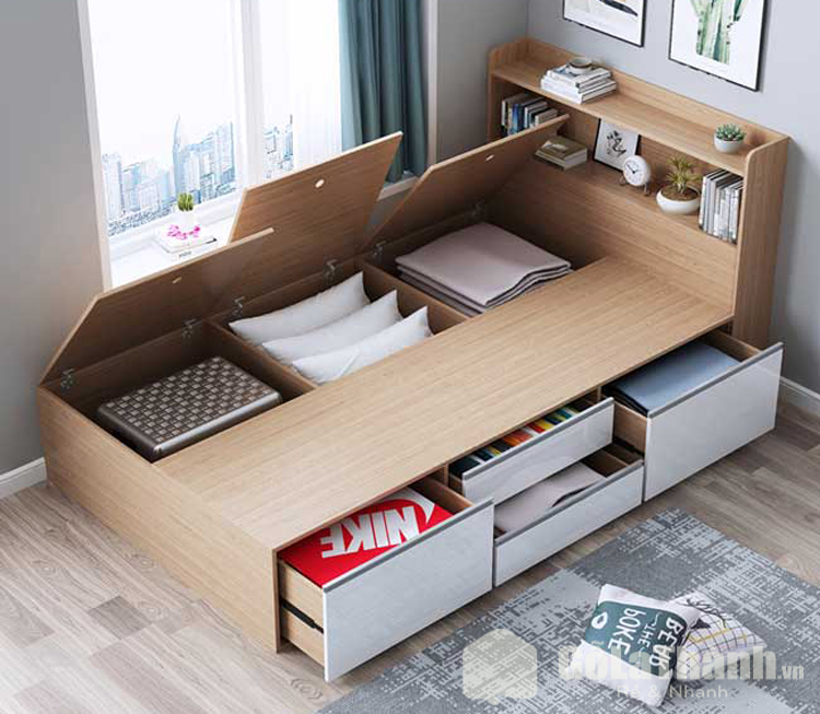 Giường ngủ hiện đại có ngăn kéo