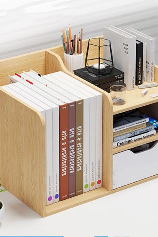 Giá sách trang trí bằng gỗ