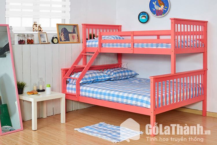 Giường tầng phù hợp nhà có 2 con gần tuổi nhau