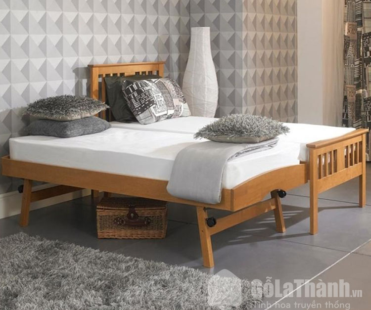 giường đơn gỗ
