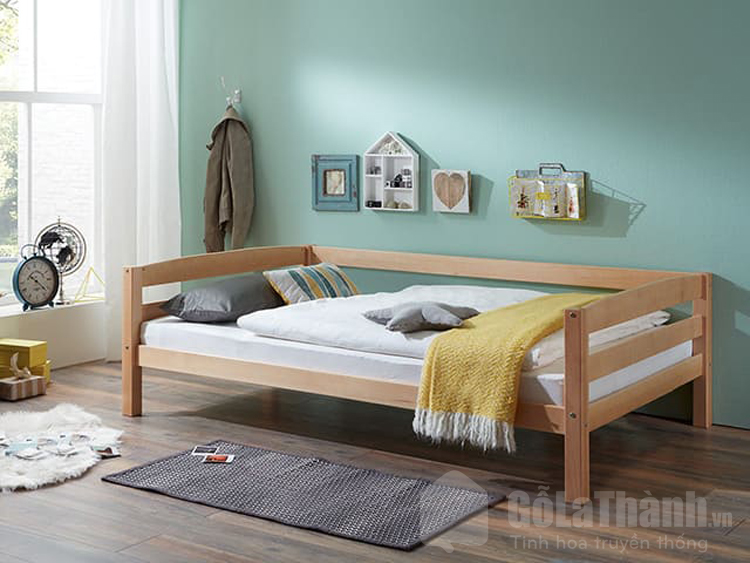 giường gỗ đơn 1m