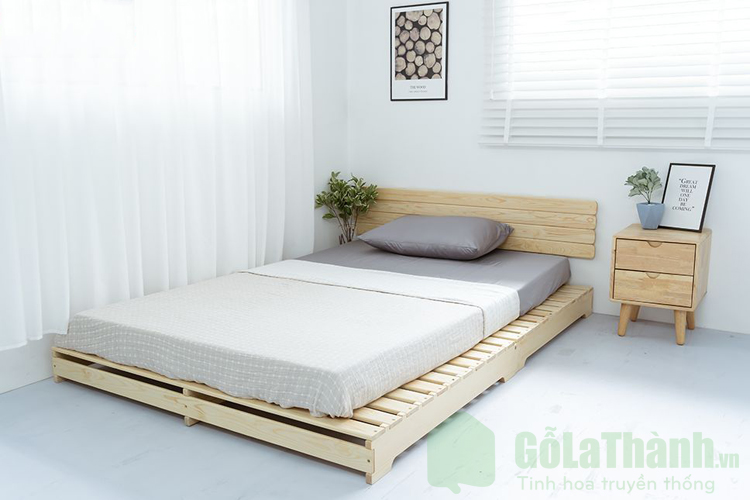 giường pallet gỗ