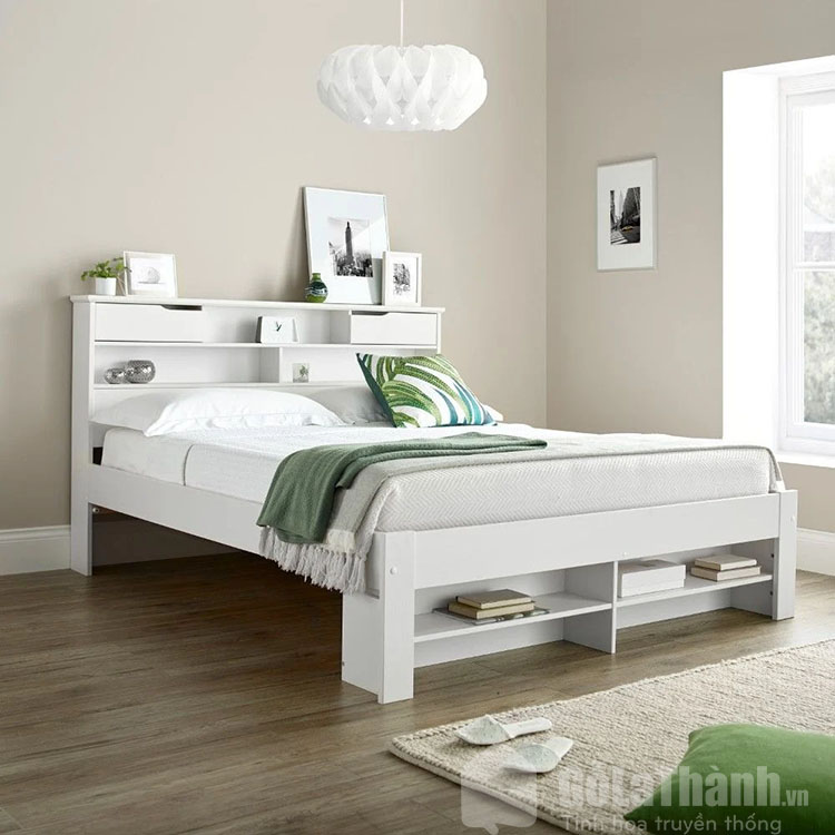 giường gỗ trắng