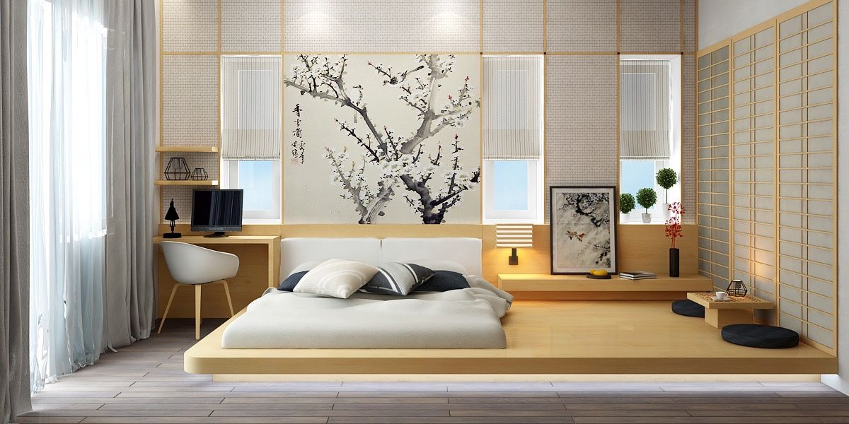 4 mẫu giường nhật gỗ công nghiệp đẹp, hiện đại, nhìn là mê