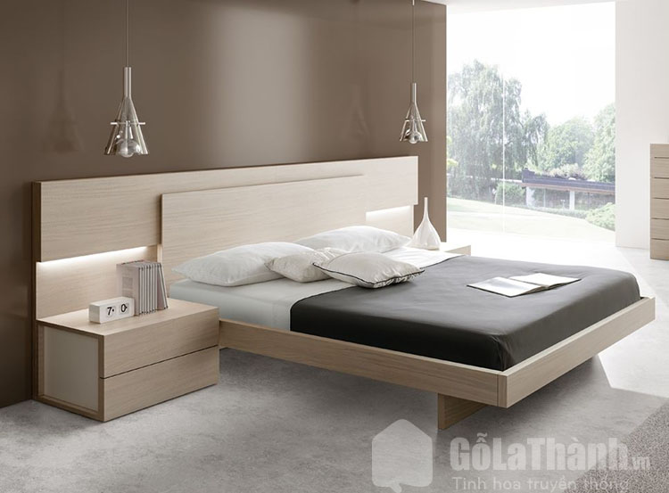 giường Nhật gỗ công nghiệp