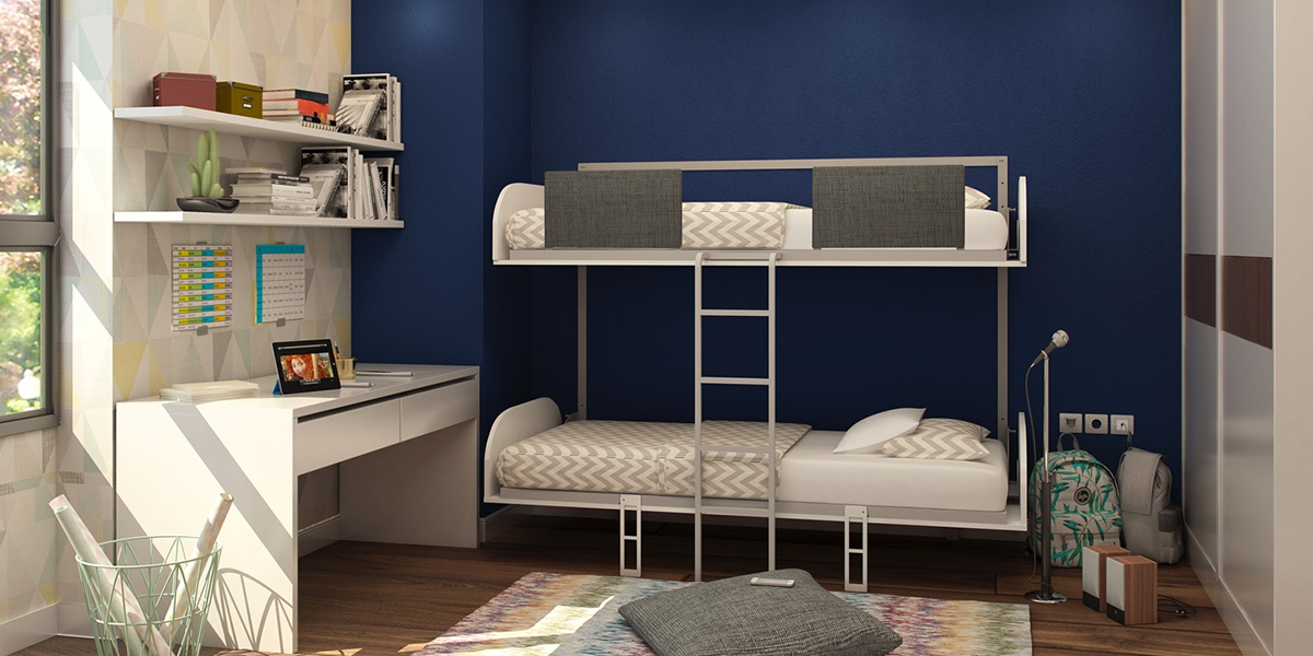 BST giường thông minh 2 tầng cho phòng ngủ nhỏ