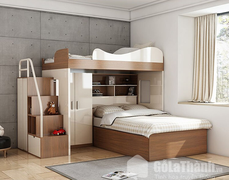 giường thông minh 2 tầng