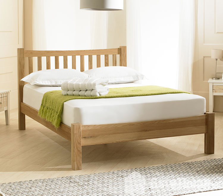 giá giường gỗ sồi 1m6 