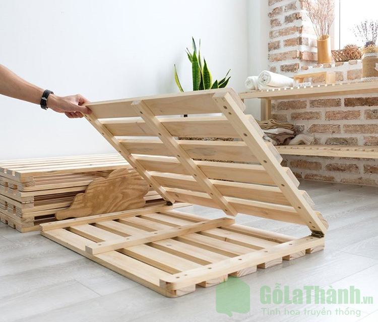 giường pallet gấp gọn