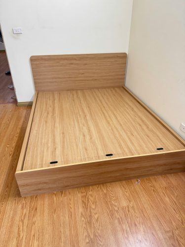 Giường bằng gỗ MDF phủ melamie GHT-127 photo review