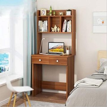 Bàn học gỗ MDF liền giá sách