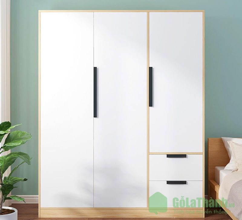 Tủ quần áo gỗ mdf phủ melamine