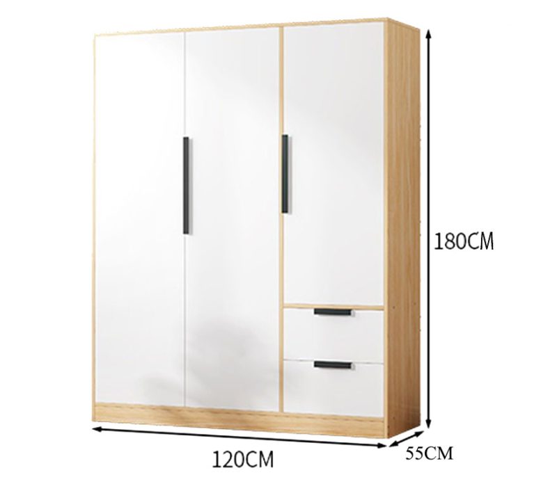 Tủ quần áo gỗ mdf phủ melamine