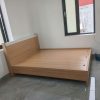 Giường gỗ công nghiệp phủ melamine bền đẹp GHT-153