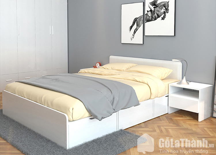 giường gỗ 1m2 giá rẻ Giường ngủ 1m2 hiện đại