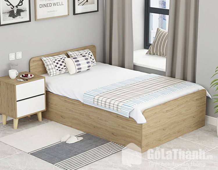 giá giường gỗ 1m2 Giường 1m2 đơn giản