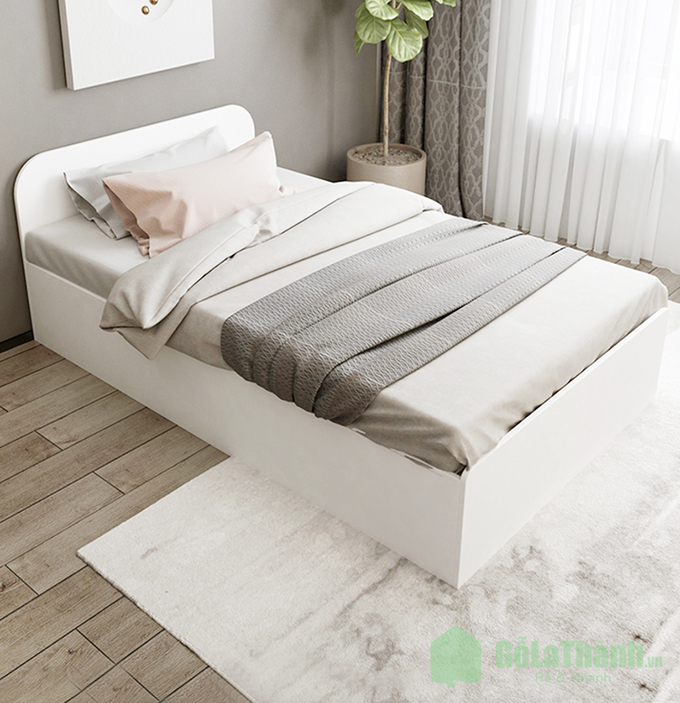giường nhỏ 1 người giường đơn tối giản