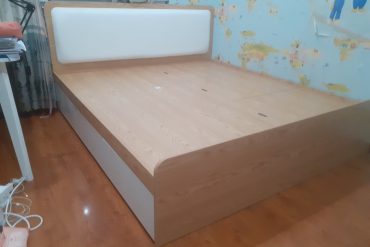 Giường mdf phủ melamine có ngăn kéo GHT-151 photo review