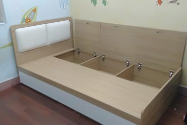 Giường mdf phủ melamine có ngăn kéo GHT-151 photo review