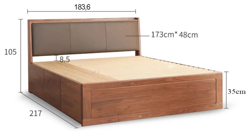 giường ngủ gỗ sồi
