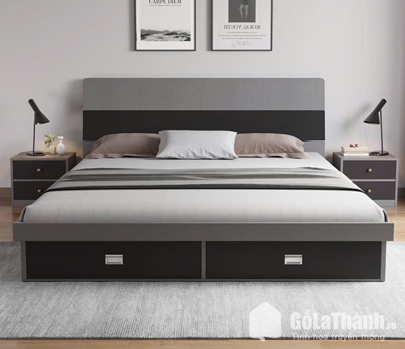 giường ngủ gỗ mdf đẹp GHT-185