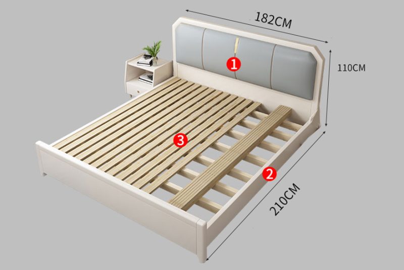 giường ngủ gỗ sồi GHT-187