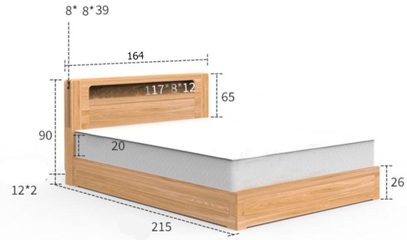 mẫu giường gỗ tự nhiên cao cấp