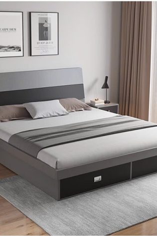 giường ngủ gỗ mdf đẹp GHT-185