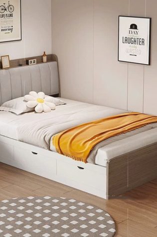 giường ngủ bọc nệm đầu giường đẹp