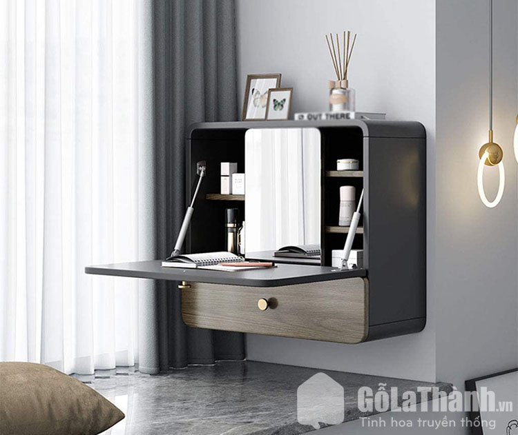 bàn phấn treo tường Kích thước và kiểu dáng bàn trang điểm treo tường