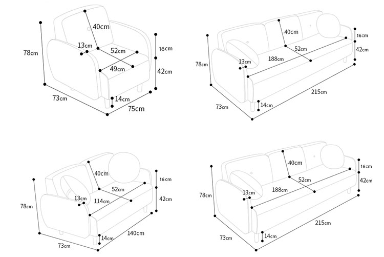 Kích thướ ghế sofa giường ngủ