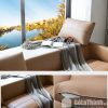 Ghế sofa gỗ bọc da