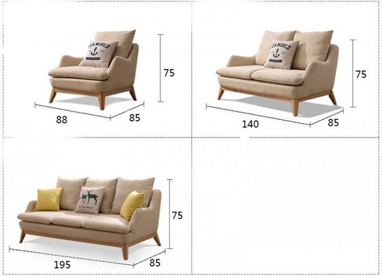 Kích thước sofa khung gỗ