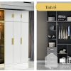 mẫu tủ nhôm kính đẹp