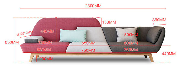 Kích thước sofa phòng khách