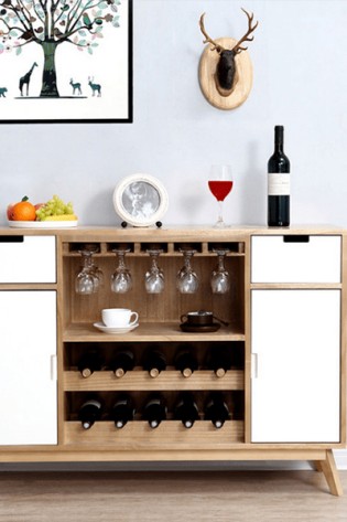 Tủ kê rượu dáng thấp