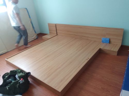 Giường Tatami gỗ mdf thiết kế tối giản GHT-158 photo review