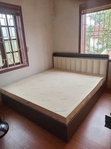 Giường ngủ bọc nệm đầu giường cao cấp GHT-157 photo review