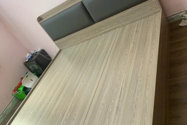 Giường bọc nệm da đầu giường đẹp GHT-186 photo review