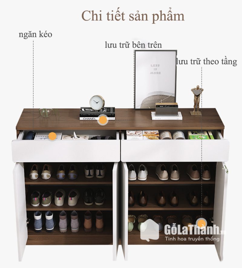 tủ để giày gỗ mdf