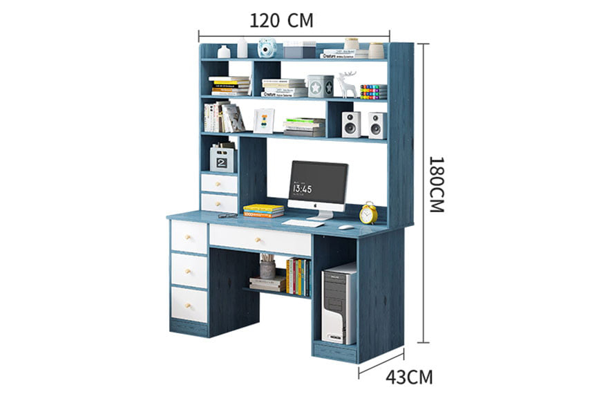 bàn làm việc có hộc để cây máy tính