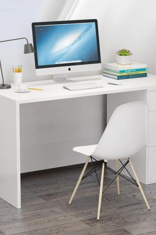 bàn làm việc đơn giản bằng gỗ công nghiệp