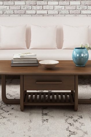 bàn trà gỗ sồi