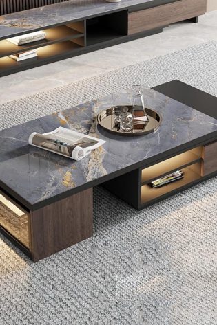 bàn trà gỗ mdf thanh lịch