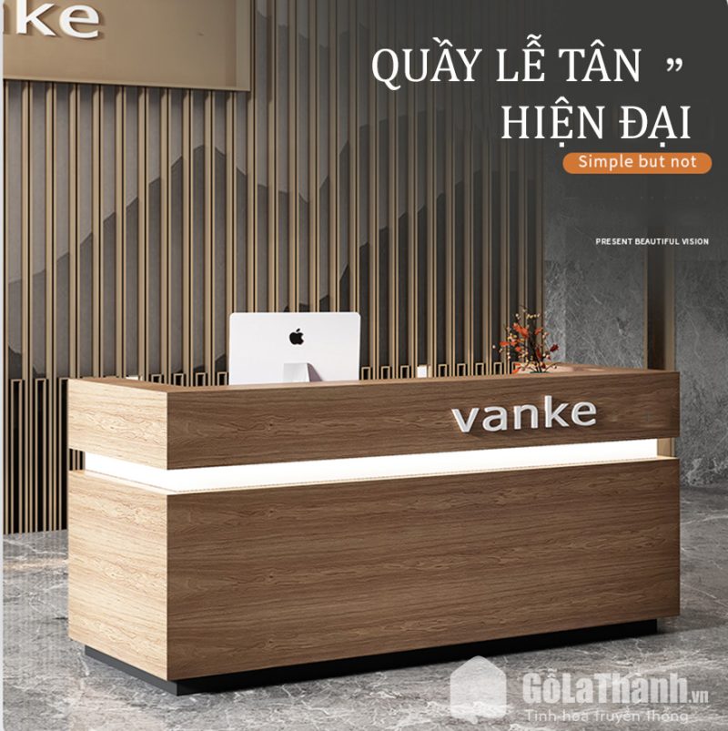 quầy lễ tân độc đáo