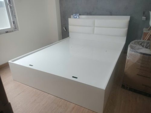 Giường ngủ gỗ mdf phủ melamine GHT-199 photo review